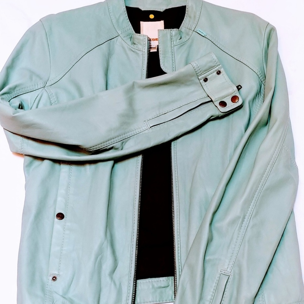 Diesel leather motorcycle jacket